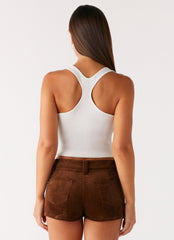Tropics Low Rise Cord Mini Skort