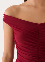 Valcera Ruched Midi Dress