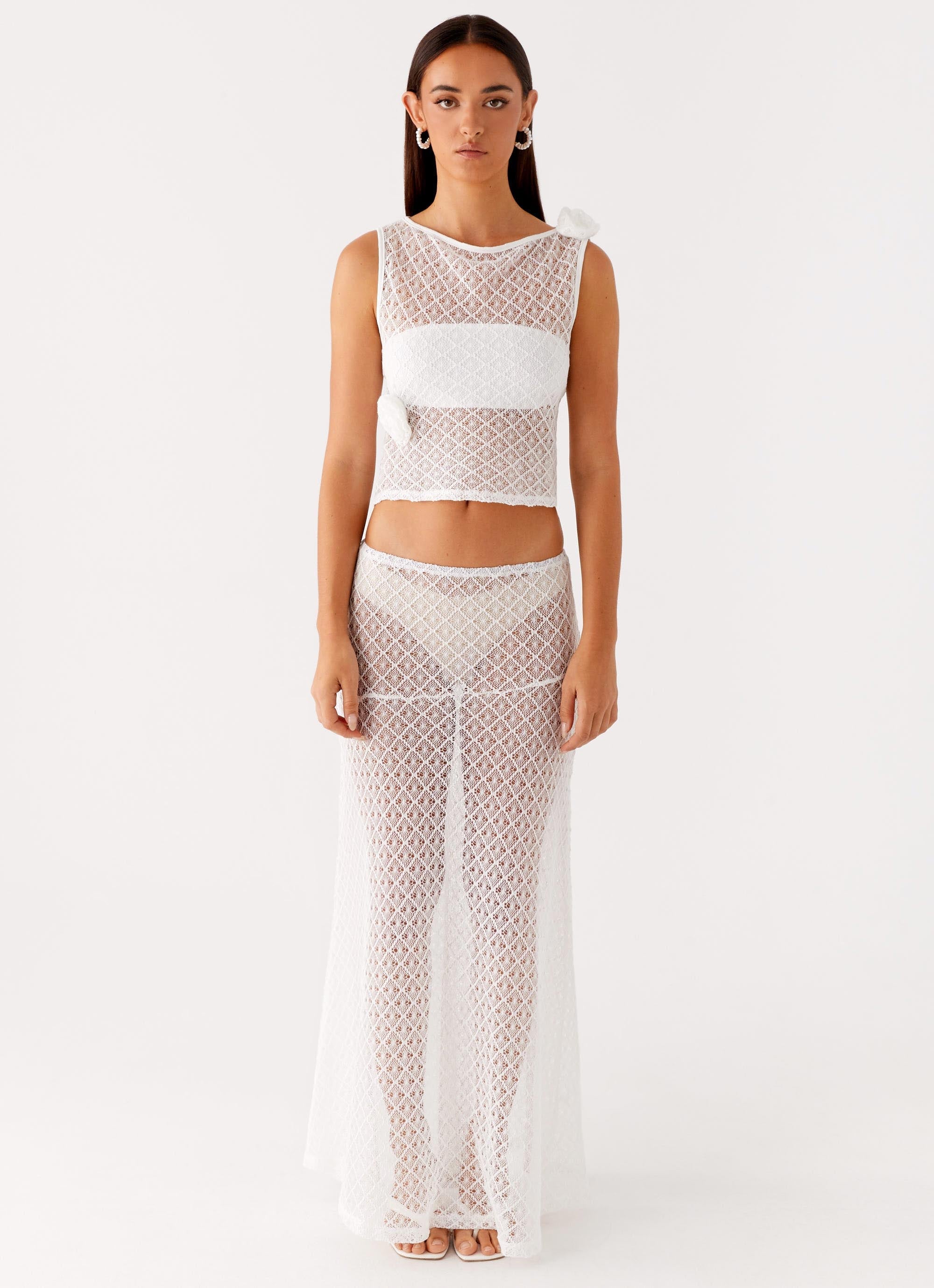 Velli Crochet Maxi Skirt