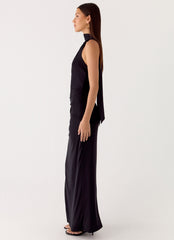 Velvet Vacation Scarf Maxi Dress