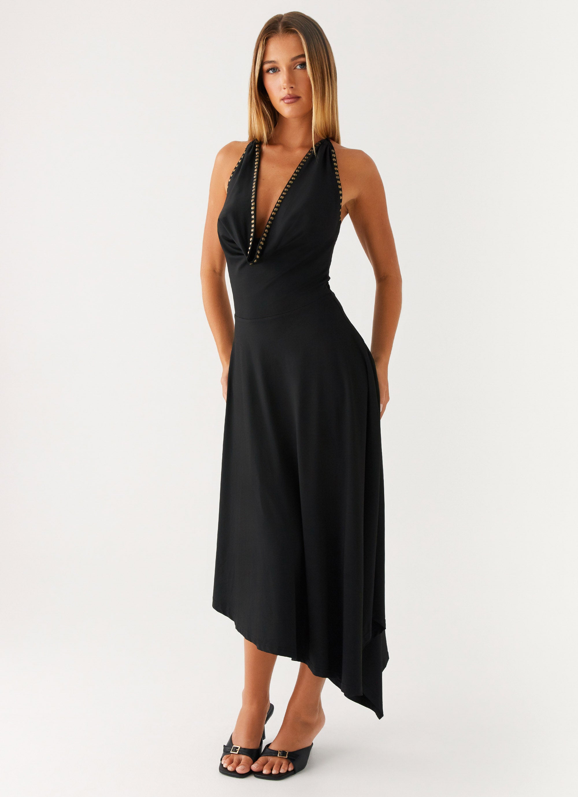 Vena Beaded Midi Dress