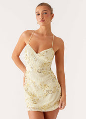 Vietta Sequin Cami Micro Mini Dress