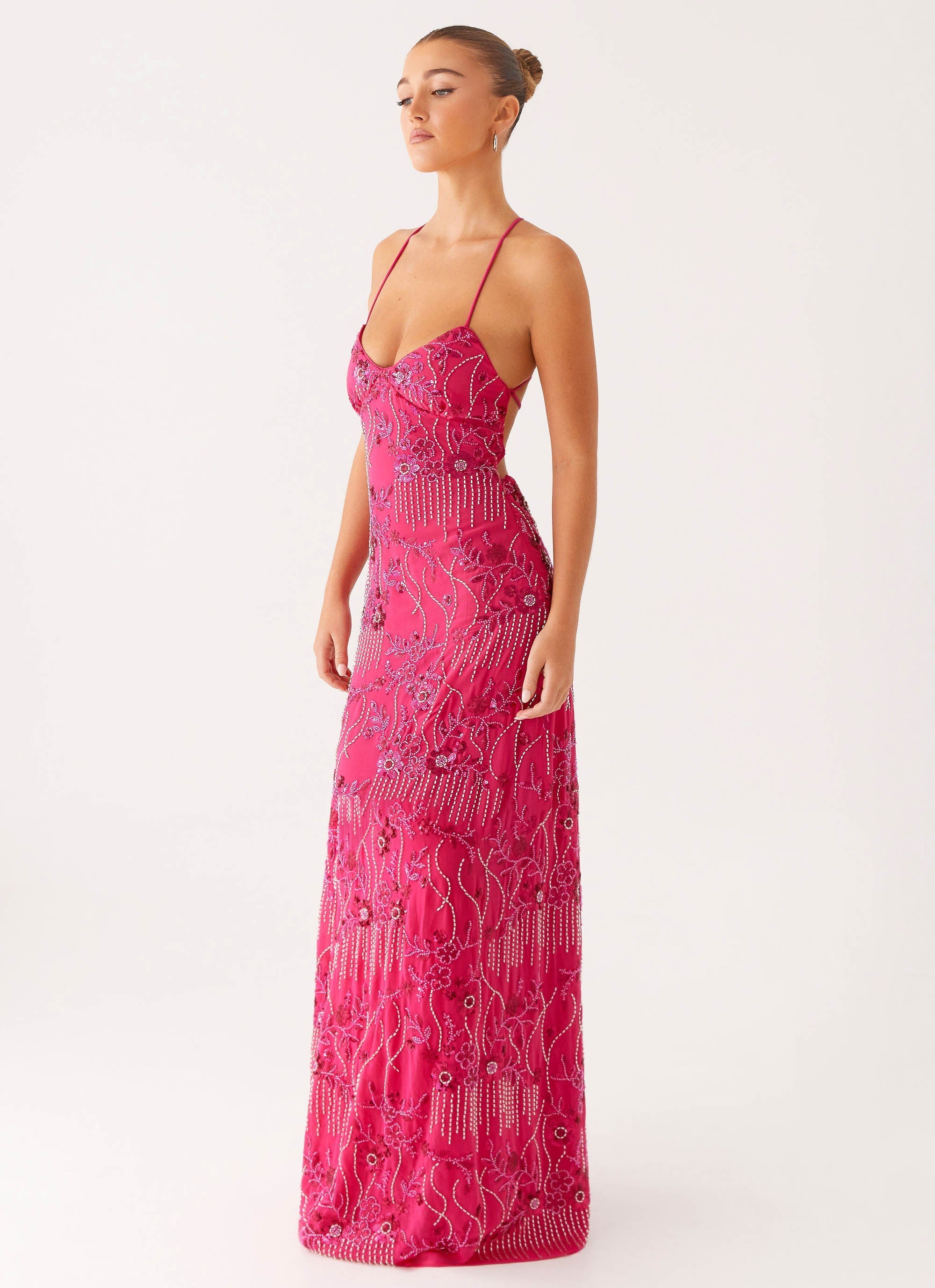 Vietta Sequin Cami Maxi Dress