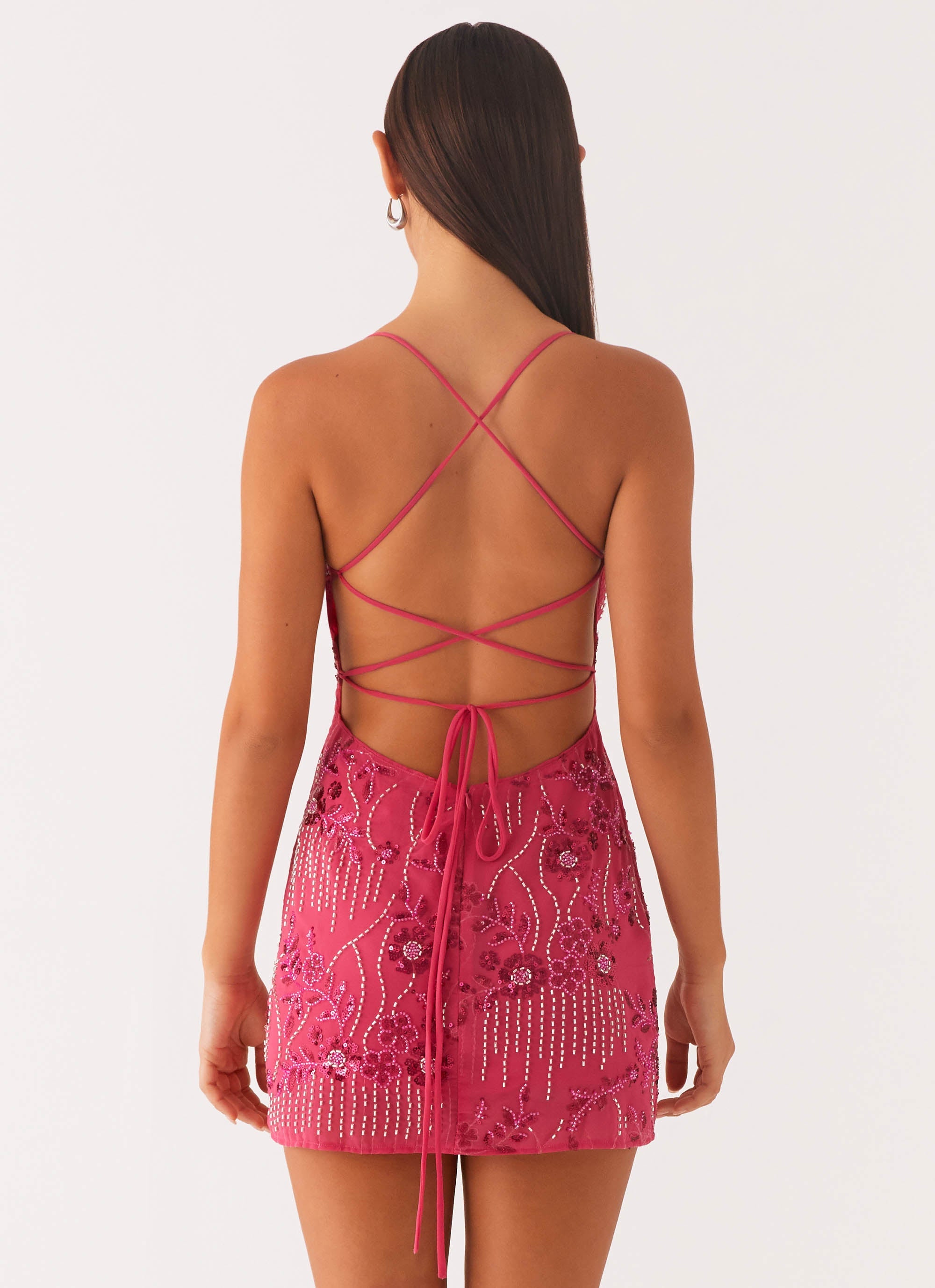 Vietta Sequin Cami Micro Mini Dress