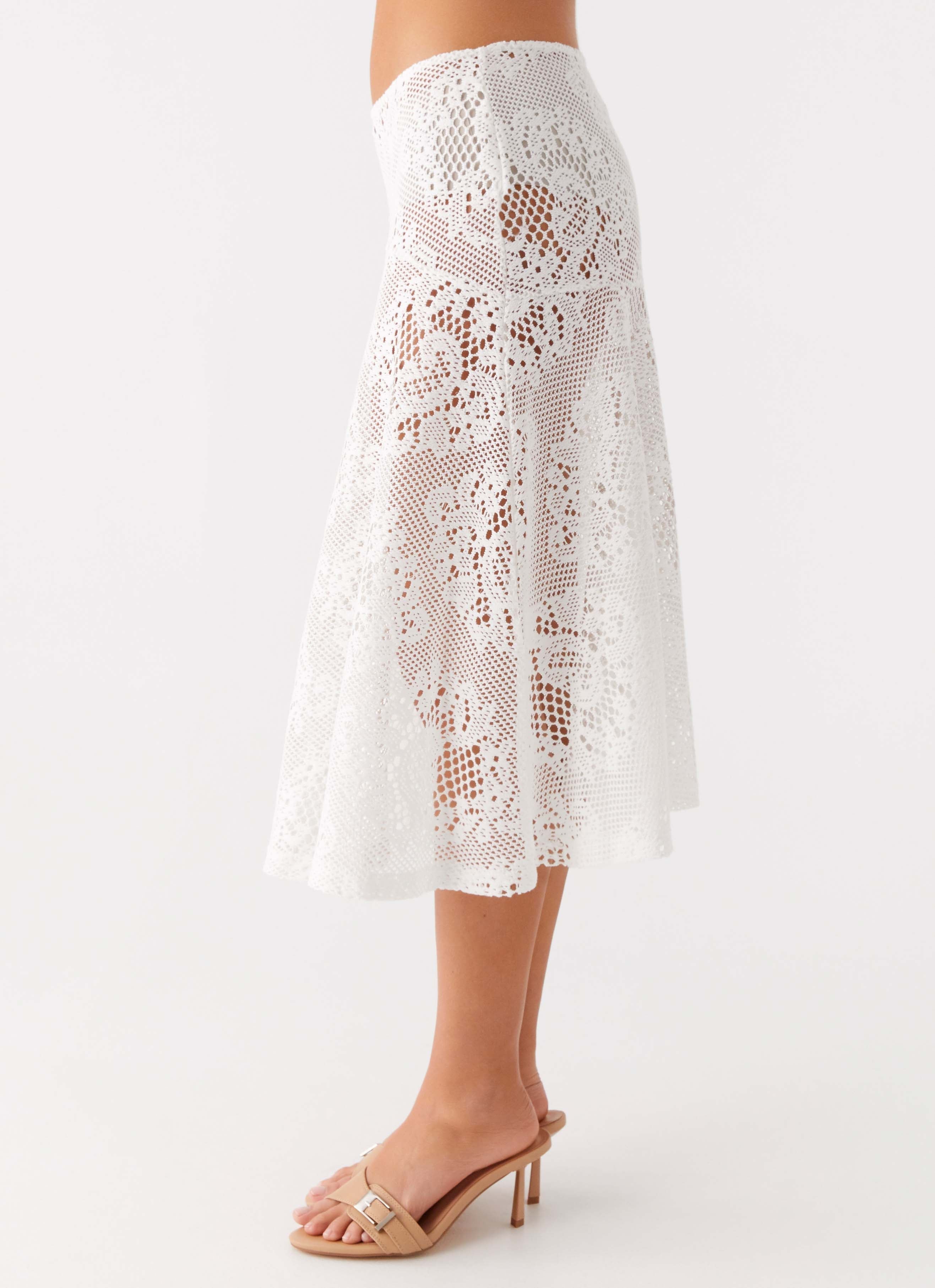 Virelle Lace Midi Skirt