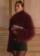 Virginia Cropped Faux Fur Jacket