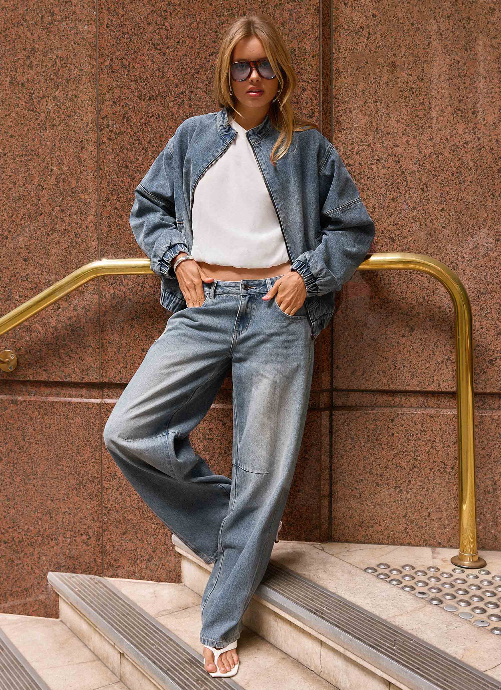Waylon Denim Bomber Jacket
