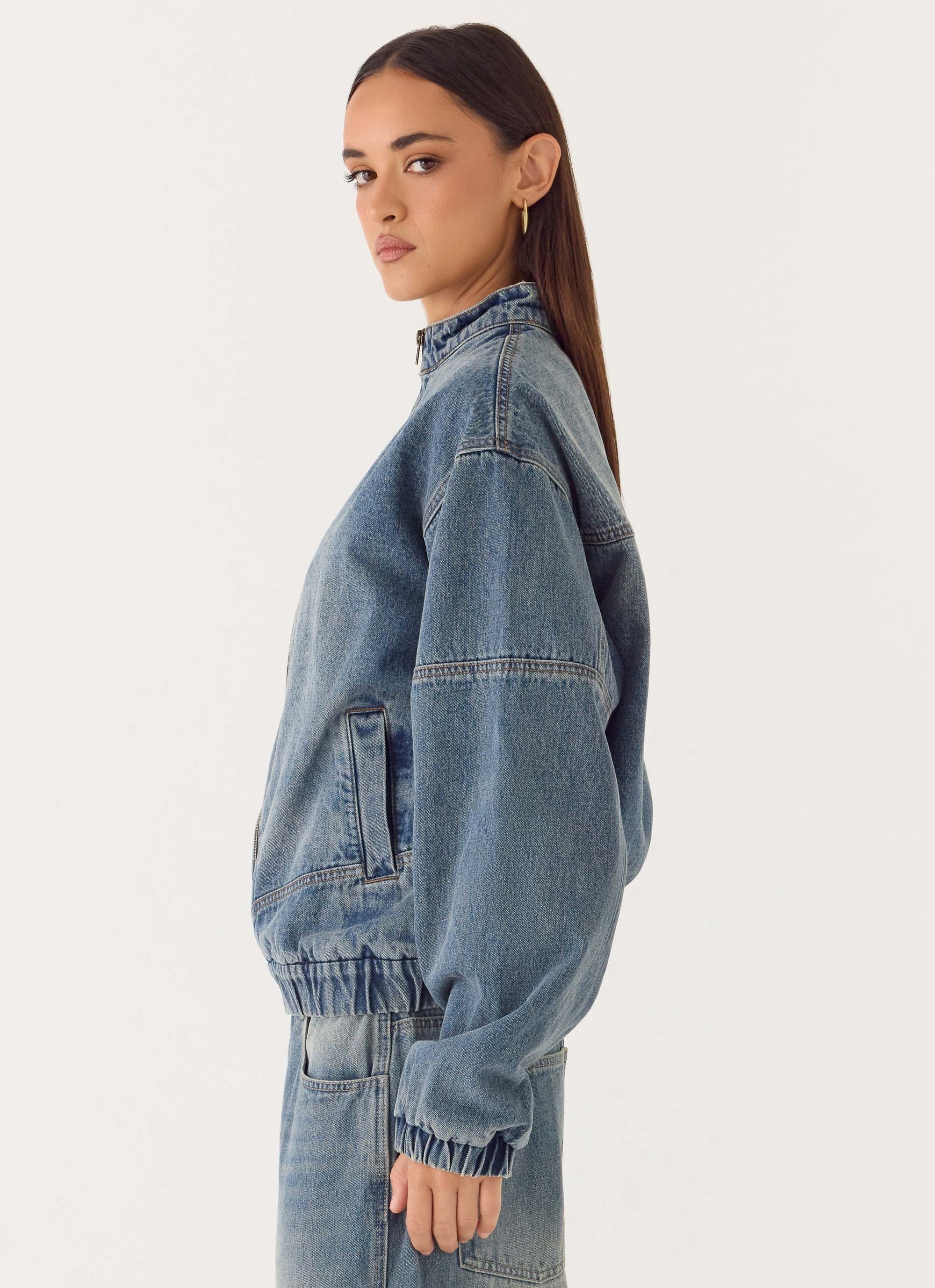 Waylon Denim Bomber Jacket