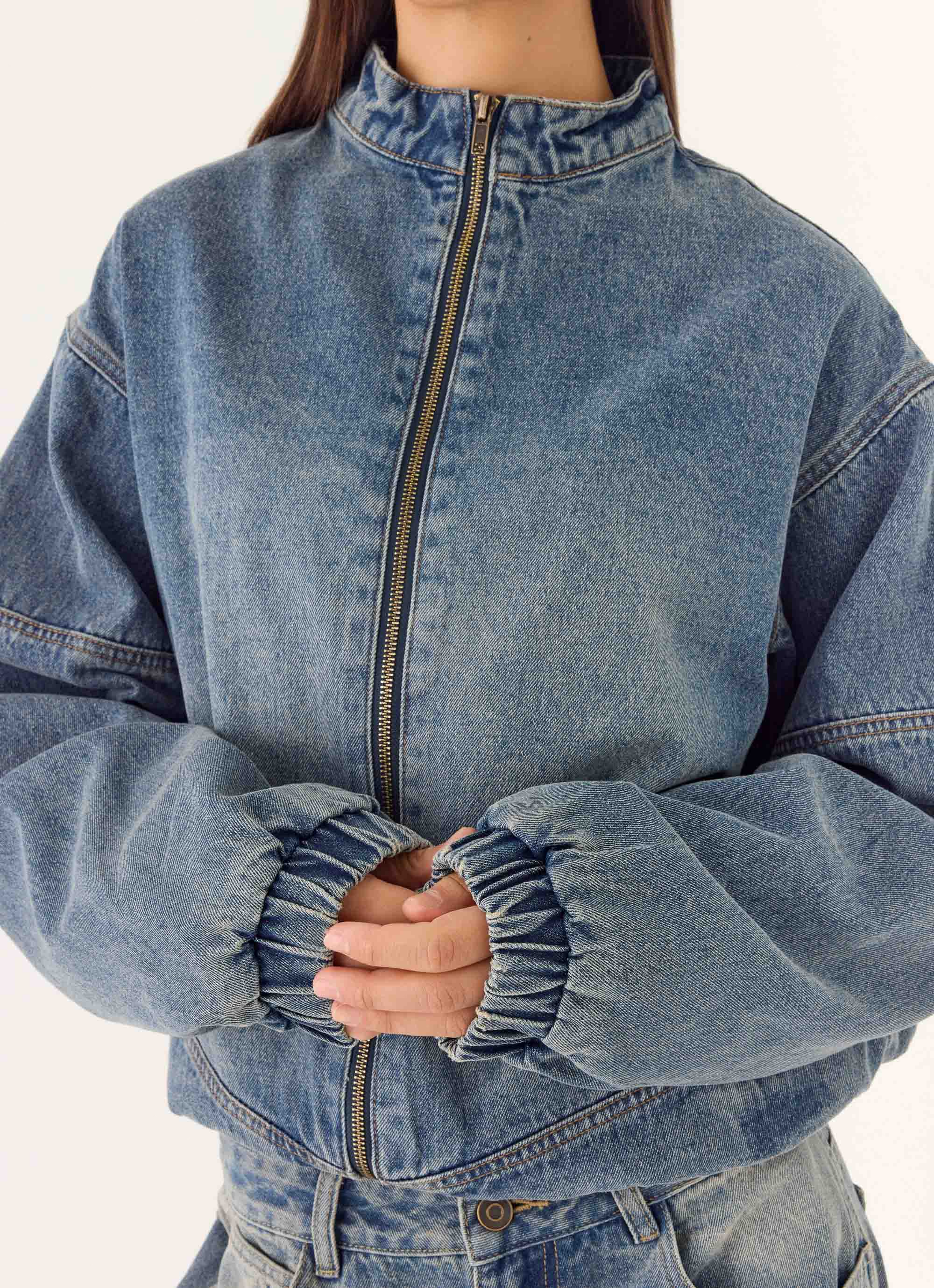 Waylon Denim Bomber Jacket