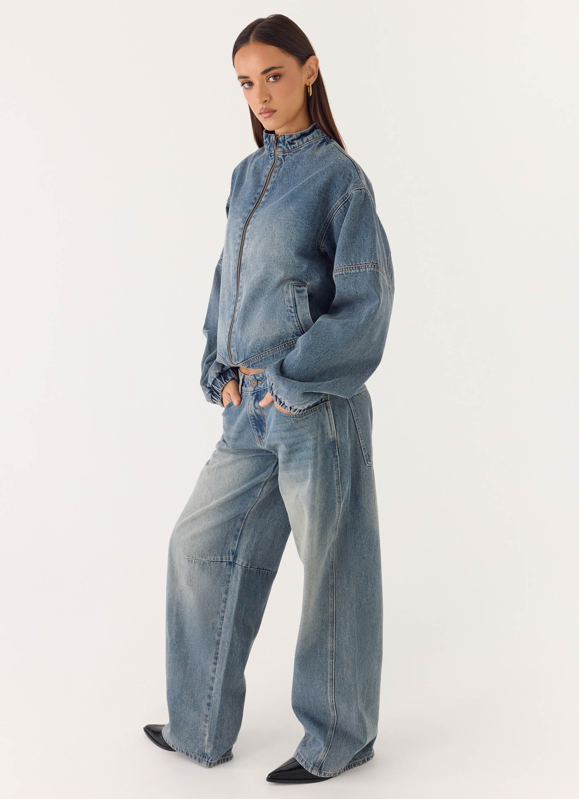 Waylon Denim Bomber Jacket