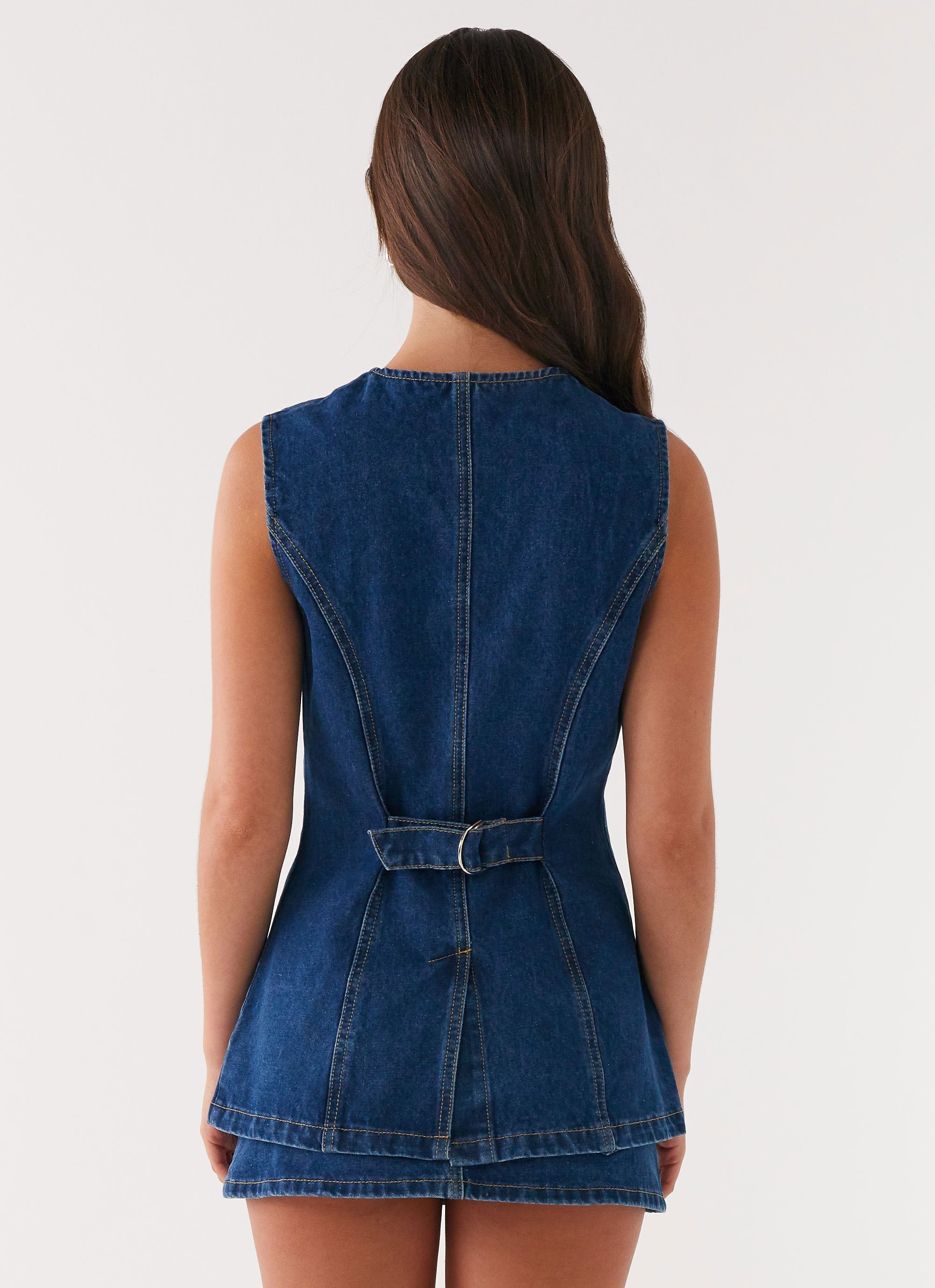 Wish You Luck Denim Top