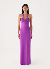 Yamila Beaded Strap Maxi Dress