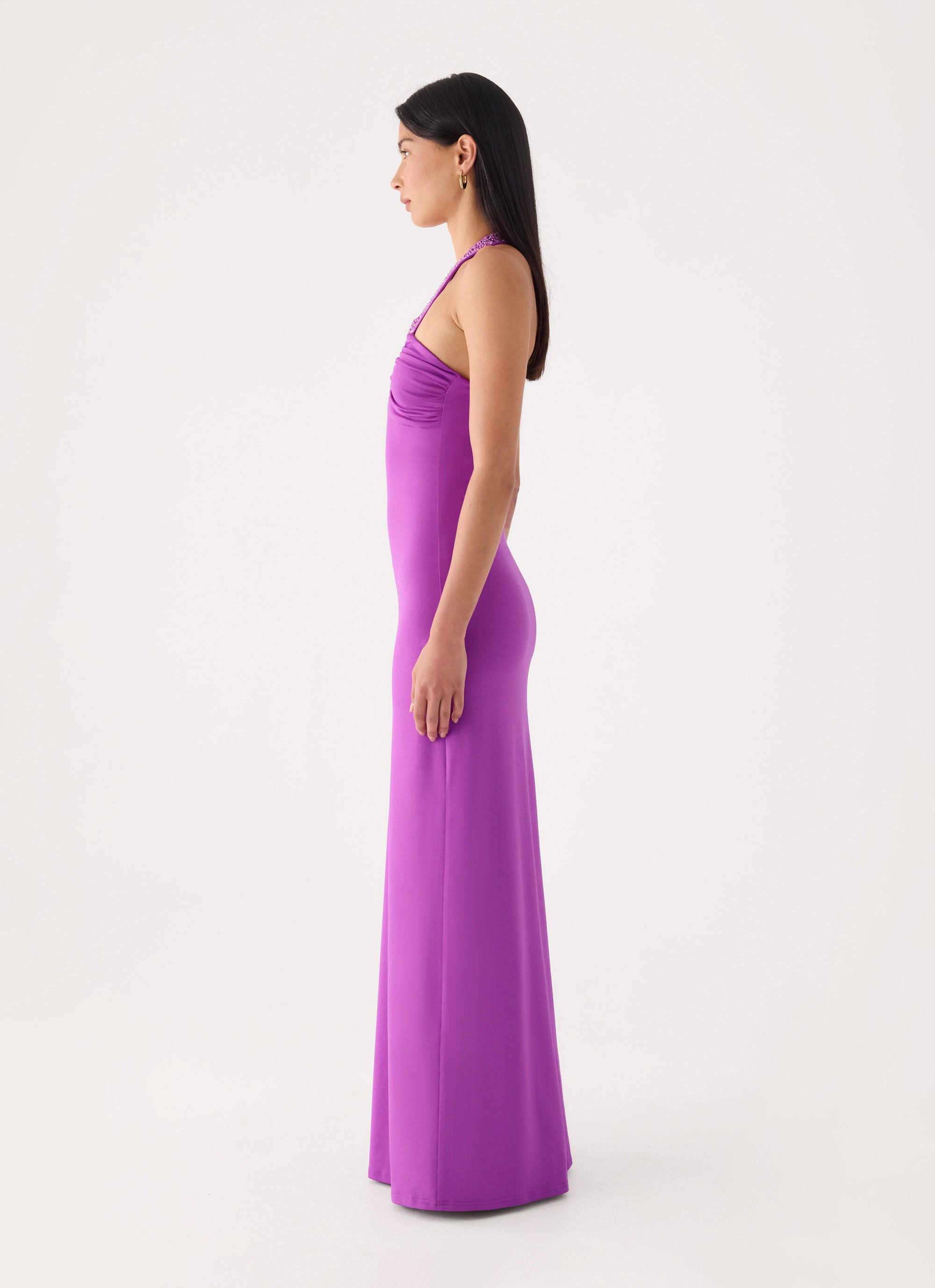 Yamila Beaded Strap Maxi Dress