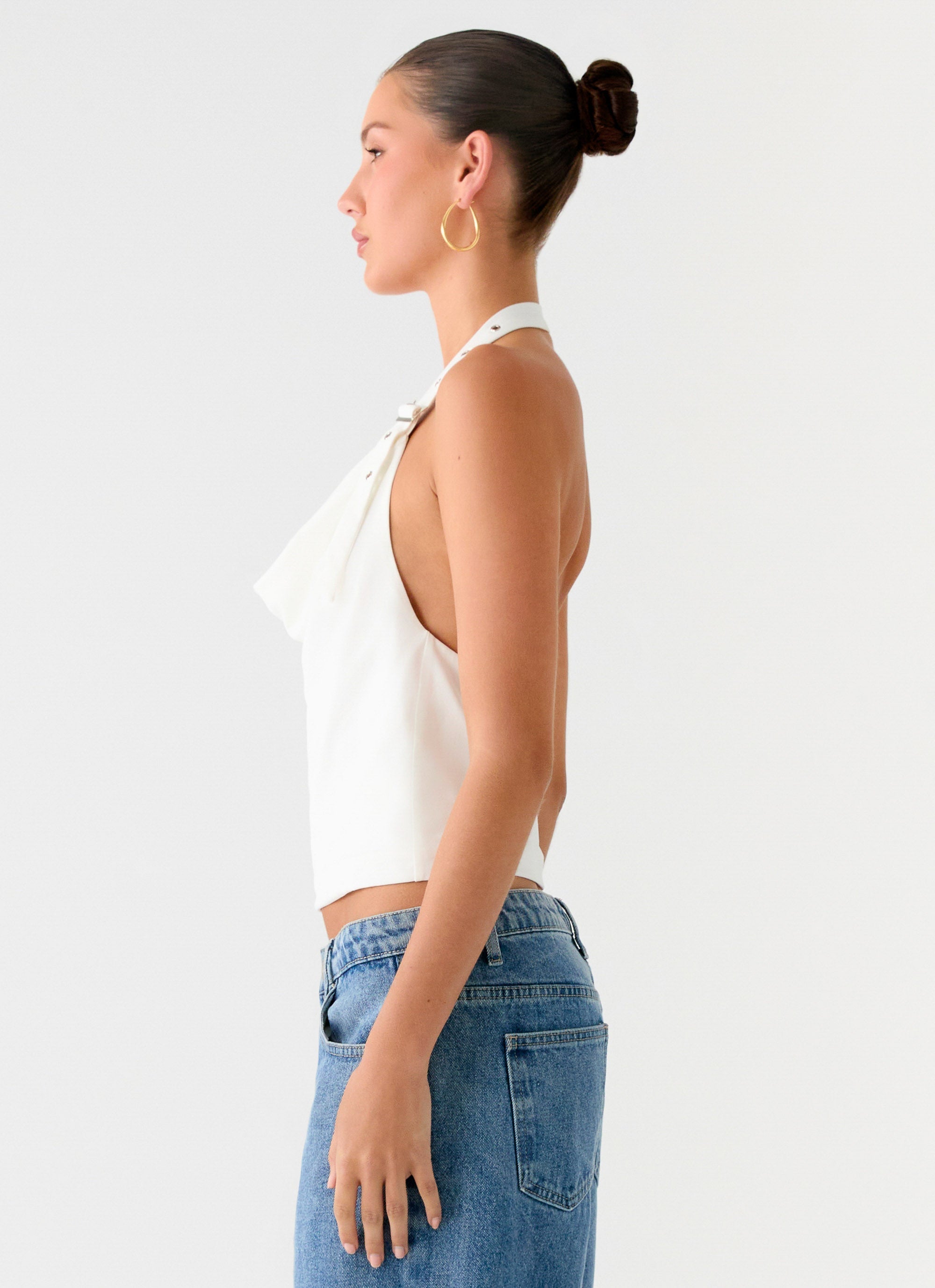 Zaylee Belt Cowl Top