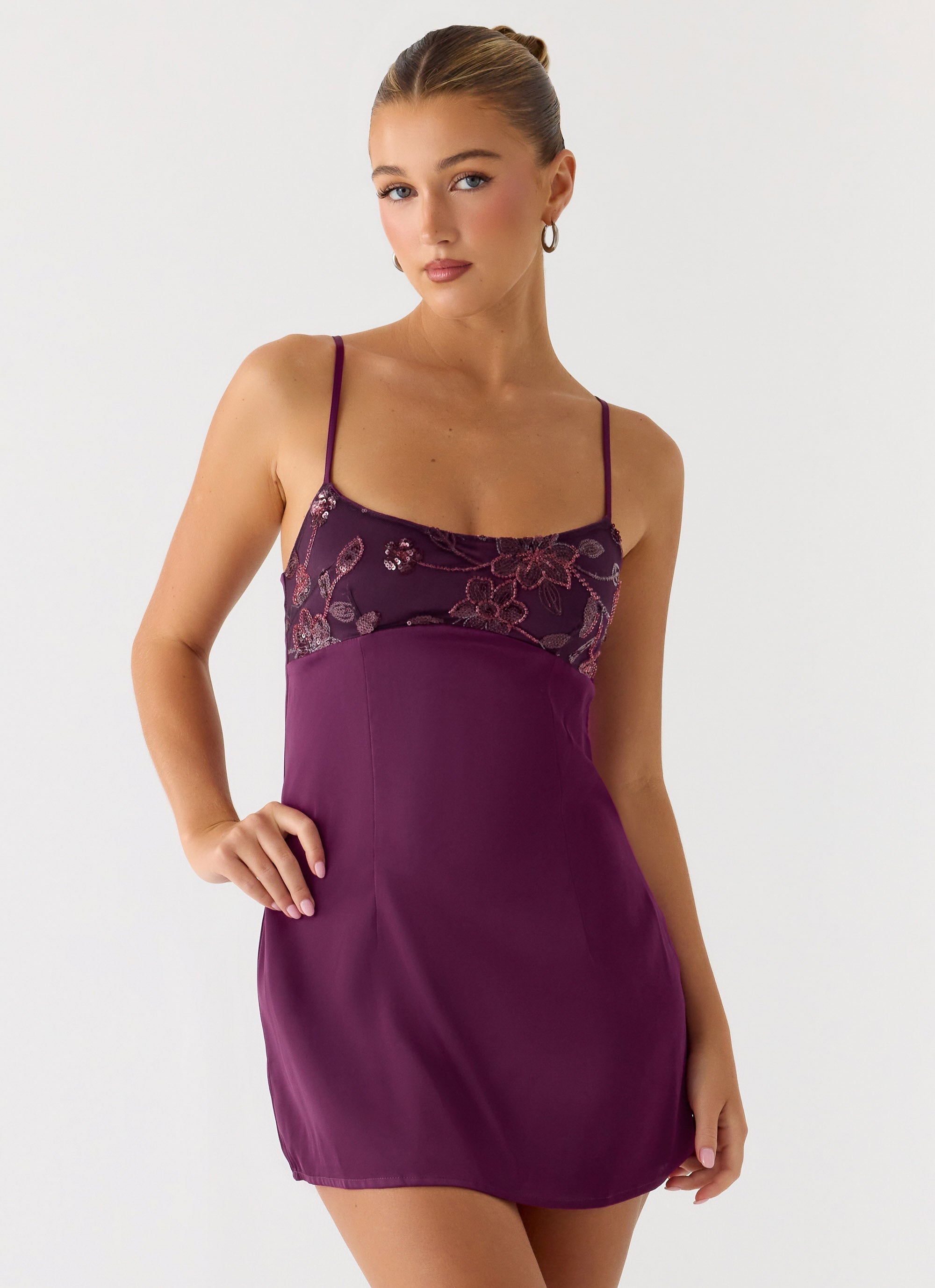 Zion Beaded Micro Mini Dress